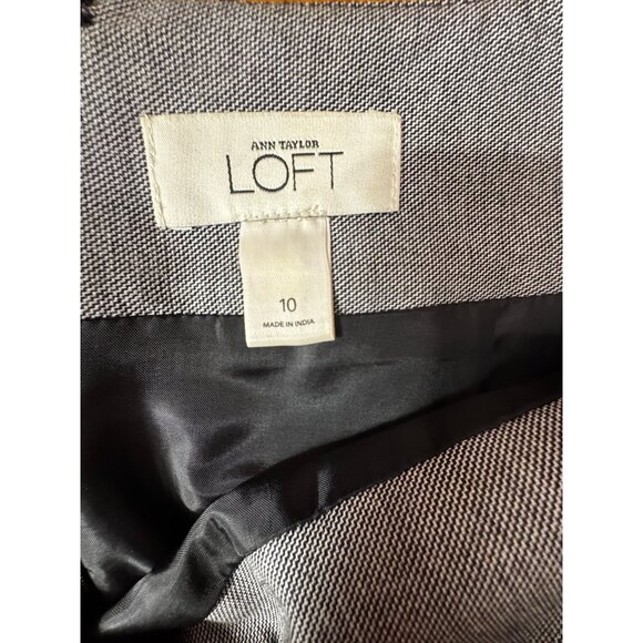 Ann Taylor‎ Gray Skirt Size 10 Classic Preppy Basic Secretary Office Work Luxury - Picture 5 of 5